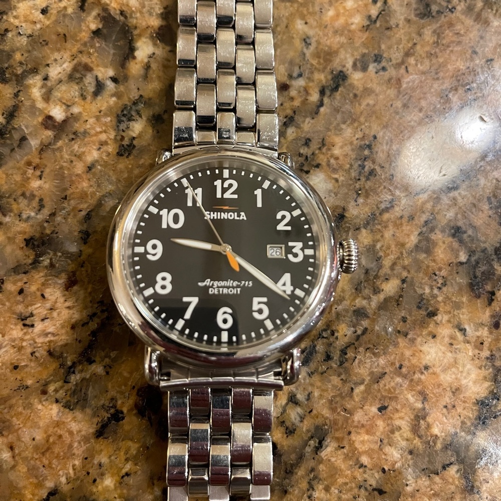 COPY - Shinola Runwell (silver) 47mm Watch!